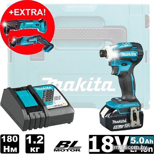 Винтоверт Makita DTD172RT1J (с 1-м АКБ, кейс)