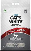 Наполнитель для туалета Cat's White Activated Carbon 10 л