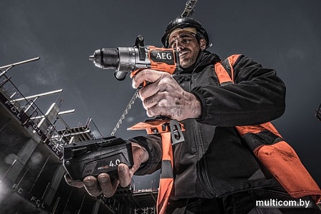 Ударная дрель-шуруповерт AEG Powertools BSB 18C3BL-X02C 4935478937 (с 2-мя АКБ 2 Ач + 4 Ач, кейс)