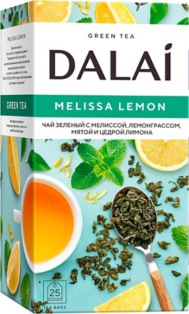 Зеленый чай DALAI Melissa Lemon 25 шт