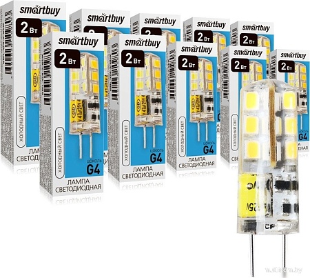 Светодиодная лампочка SmartBuy G4 2Вт 6000К SBL-G4-2-60K