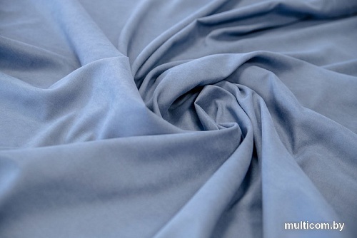 Комплект штор Decoretto Сатин индиго СИ-K12 3.75x2.6 м (синий, 2 шт)