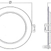 Точечный светильник Ledvance Ecoclass DL 13W 865 WT 1235 Lm IP44 4058075644250