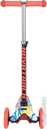 Самокат Novatrack Disco-kids 120H.DISCOKIDS.WMC8 (белый/оранжевый)