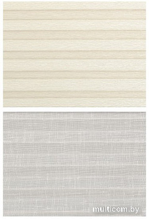 Плиссе Delfa Walnut СПШ-3402/3504 Basic Transparent (48x160, кремовый/белый)