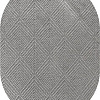 Ковер для жилой комнаты Linea Hali Gabardine K5052-GREY-OVAL (1.5x2.3)