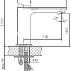 Смеситель Haiba HB10505-8 (белый/хром)