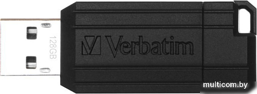 USB Flash Verbatim PinStripe 128GB (черный)
