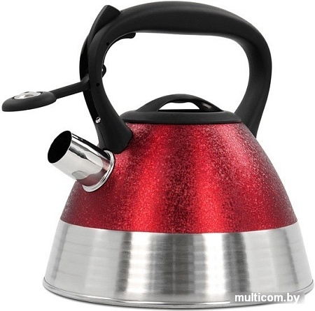 Чайник со свистком Marta MT-3047 (бордовый камень)