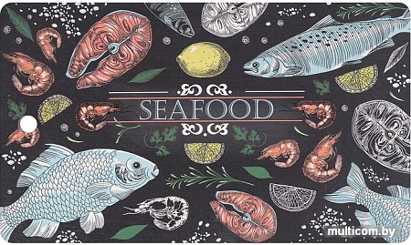 Разделочная доска Мультидом Рыбное ассорти МТ18-22