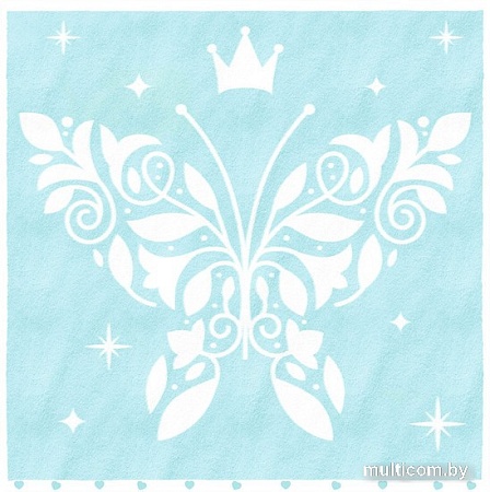 Полотенце Нордтекс Облачко Бабочка МХ42 100x100 (нежно-бирюзовый/белый)