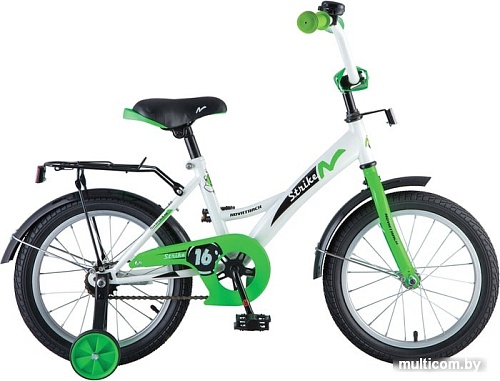 Детский велосипед Novatrack Strike 20 (белый/зеленый)