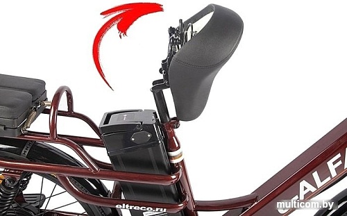 Электровелосипед Eltreco Green City E-Alfa Lux 2021 (черный)