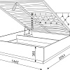 Кровать Rinner Тиффани М26 с ПМ 140x200 (белый текстурный)