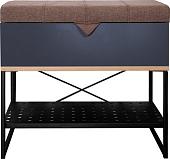 Банкетка Бриклаер Форест Фиджи 60 (дуб золотой/антрацит)