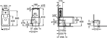 Унитаз Roca Element 342577000 (без бачка)