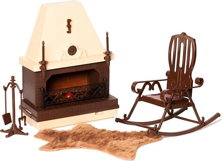 Аксессуары для кукольного домика Огонек Набор мебели для каминной комнаты Коллекция С-1301