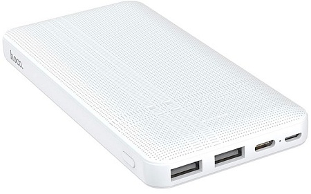 Портативное зарядное устройство Hoco J48 Nimble (белый)