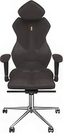 Кресло Kulik System Royal (азур, серый с подголовником)