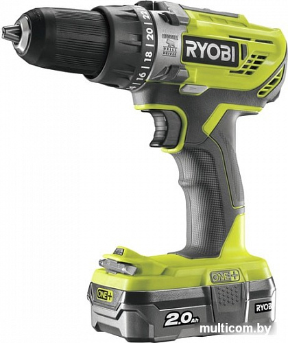 Дрель-шуруповерт Ryobi R18PD3-120S 5133003340 (с 1-им АКБ)