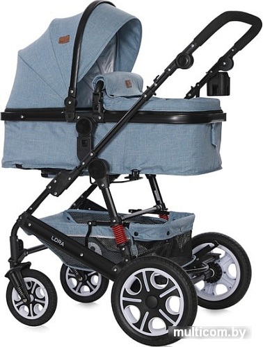 Универсальная коляска Lorelli Lora 2020 (3 в 1, голубой)