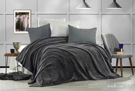 Плед Karven Super Soft Melinda 1.5 160x220 Р 941 (антрацит)