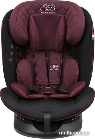 Детское автокресло Sweet Baby Crosstour 360 SPS Isofix 0-36 (винный/черный)