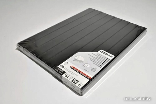 Металлический канал для переплета OPUS O.Simple Channel 304x24 мм OSC24CZA30425 (25 шт, черный)