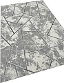 Ковер для жилой комнаты Radjab Carpet Амальфи Прямоугольник 01518B 13612 (0.8x1.5, C.Grey/Antrasit)