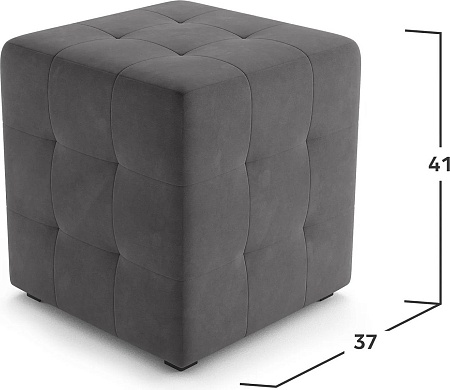 Пуфик Mio Tesoro 135 (серый Ultra Grafit)