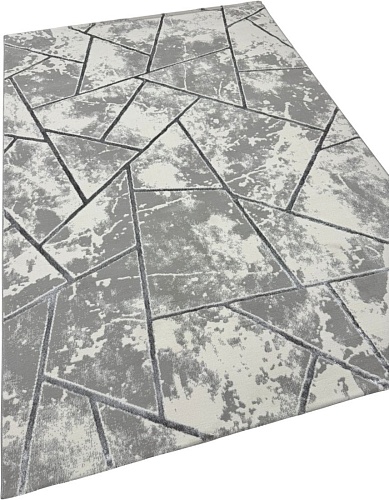 Ковер для жилой комнаты Radjab Carpet Амальфи Прямоугольник 01518B 13612 (0.8x1.5, C.Grey/Antrasit)