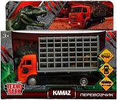 Грузовик Технопарк KAMAZ с динозавром KAMCHE-15DIN-DINO