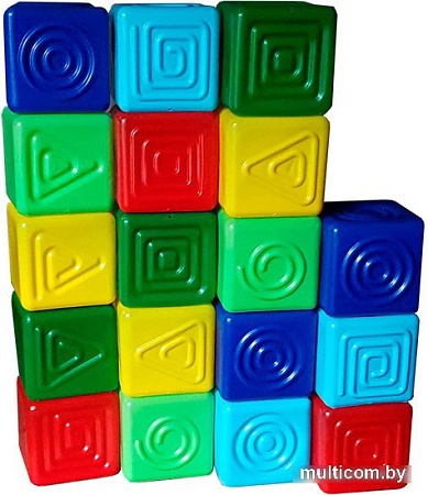 Кубики Макси Кубики тактильные 10389