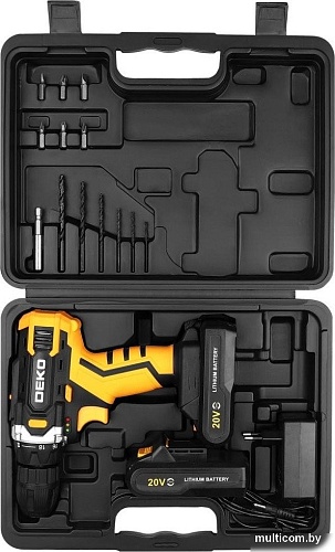 Дрель-шуруповерт Deko Banger 20V ONE+ 083-1110 (с 2-мя АКБ, кейс)