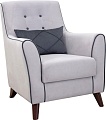 Интерьерное кресло Нижегородмебель Френсис ТК 264 (офелия/амиго велюр, светло-серый/серый)