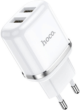 Сетевое зарядное Hoco N4 Aspiring (белый)