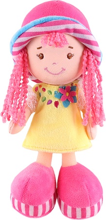 Кукла Maxitoys Малышка Кира в желтом платье и шляпке MT-CR-D01202313-22