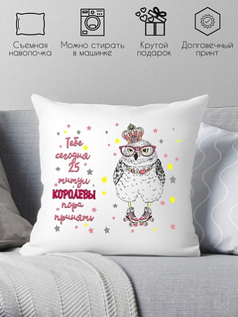 Декоративная подушка Print Style Тебе сегодня 25 40x40raz4