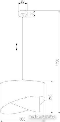 Подвесная люстра TK Lighting 4820 Grant White