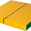 Cпортивный мат Perfetto Sport №11 складной 100x100x10 (зеленый/желтый)