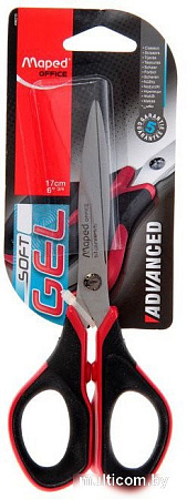 Maped Advanced Gel 496210 (17см, черный/красный)