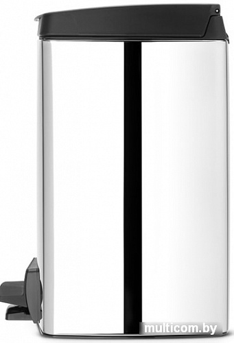 Brabantia Pedal Bin Silent 10 л прямоугольное (стальной полированный)