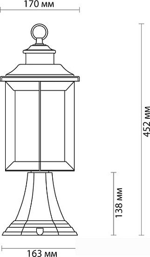 Садовый светильник Odeon Light Mavret 4961/1A