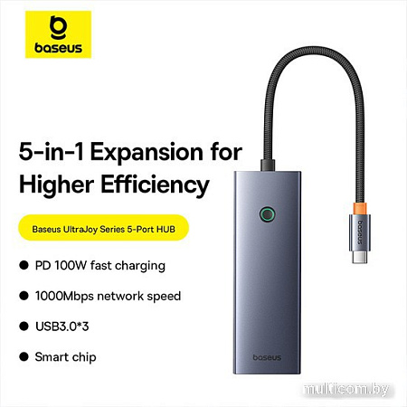 Док-станция Baseus UltraJoy Series 5-Port Hub B00052801811-02