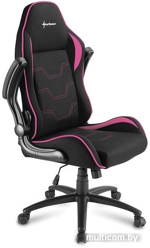 Кресло Sharkoon Elbrus 1 (черный/розовый)