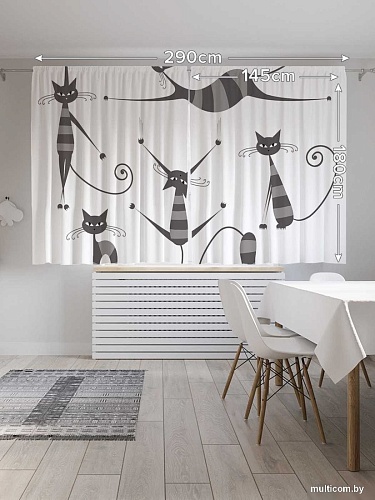 JoyArty Полосатые коты p_25249 (145x180)