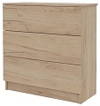Комод Горизонт Нео 760 3 ящика (дуб золотой крафт)