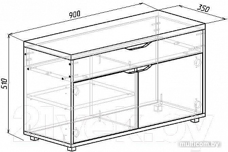 Мебель-класс ВА-012.9 венге/дуб шамони