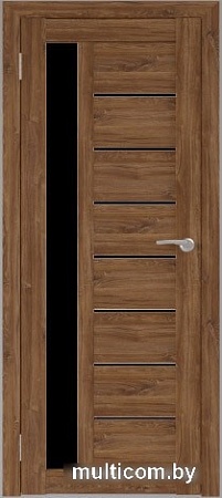 Межкомнатная дверь Юни Бона 04 (ч) 90x200 (дуб стирлинг/черное белое)