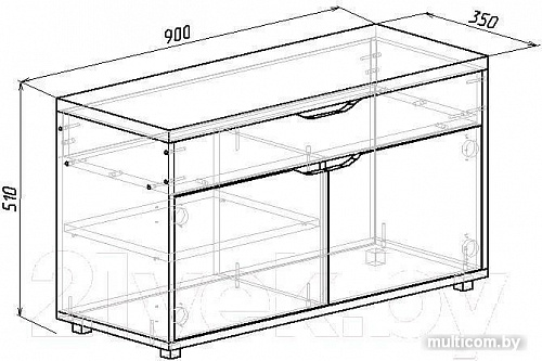 Мебель-класс ВА-012.9 венге/дуб шамони